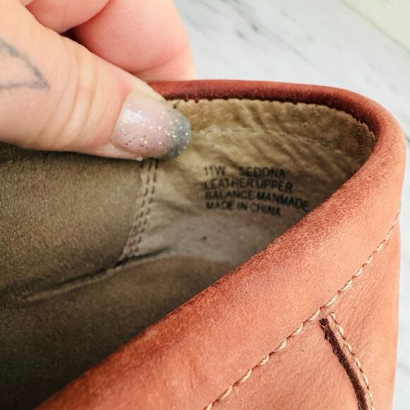 Women's Suede Loafers in Rust - Picture 9 of 11